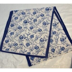 Couleur Nature Table Runner Cornflower Blue 16x90